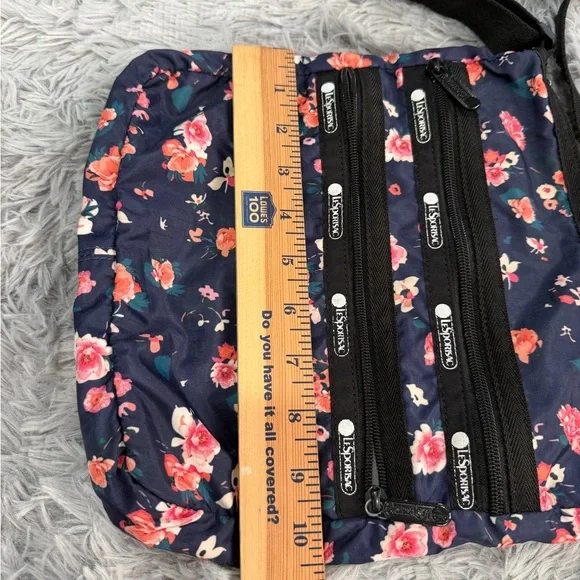 LeSportsac Navy and Pink Floral Crossbody Bag - Picture 11 of 12